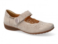 chaussure mobils velcro fabienne taupe clair